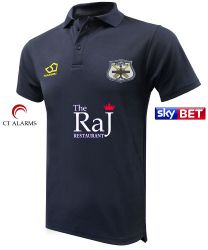 Rufforth Cricket Club Masuri Cricket Polo Shirt Navy  Snr