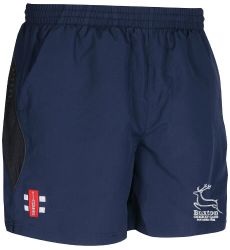 Buxton Cricket Club GN Navy Velocity Shorts  Jnr