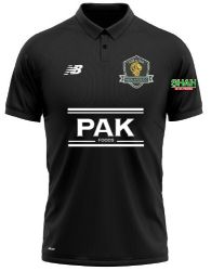 Midlands Cricket Club New Balance Polo Shirt Black  Jnr