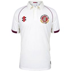 Burton Cricket Club GN Matrix Maroon Cricket Shirt S/S Snr