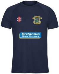 Sudbrook Cricket Club GN Navy Matrix TShirt  Jnr