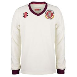 Burton Cricket Club GN Pro Performance Maroon L/S Sweater Jnr