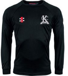 Kew CC GN Black Matrix LS Tee  Jnr