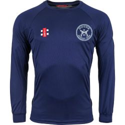 Doune CC GN Navy Matrix LS Tee  Jnr