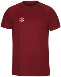 Gray Nicolls Matrix TShirt Maroon  Snr