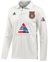 Apperknowle Cricket Club adidas L/S Cricket Playing Shirt Snr
