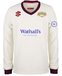 Clifton CC GN Pro Performance Maroon L/S Sweater Snr