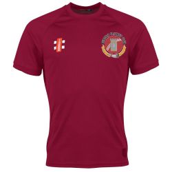 Burton Cricket Club GN Maroon Matrix TShirt  Jnr