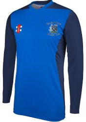 Seamer & Irton CC GN Pro Performance T20 Cricket Shirt Royal/Navy LS  Snr