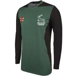 Buxton CC GN Green Pro Performance T20 Cricket Shirt LS  Jnr