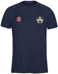Harley Cricket Club GN Navy Matrix TShirt  Snr
