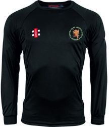 Malton & Old Malton CC GN Black Matrix LS Tee  Jnr