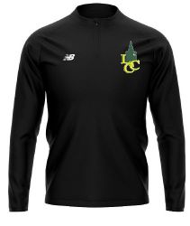 Lowdham Cricket Club New Balance 1/4 Zip Mid Layer Black  Snr