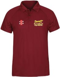 Brasted Chart & Toys Hill CC GN Maroon Matrix Polo Shirt  Snr