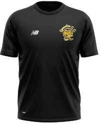 Quarndon Cricket Club New Balance Training Shirt Black  Jnr