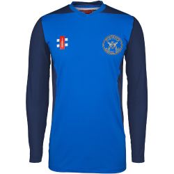 Doune CC GN Pro Performance T20 Cricket Shirt LS Navy  Snr
