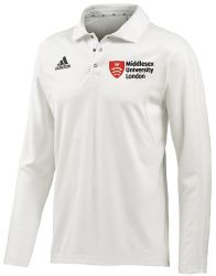 Middlesex University Cricket Club adidas L/S Cricket Playing Shirt Snr