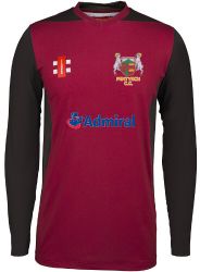Pentyrch CC GN Pro P T20 Cricket Shirt LS Maroon  Jnr