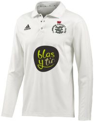 Llangwm Cricket Club adidas L/S Cricket Playing Shirt Snr