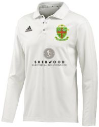 Worksop Cricket Club adidas L/S Cricket Playing Shirt Snr