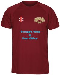 Clifton CC GN Maroon Matrix TShirt  Wom
