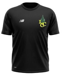 Lowdham Cricket Club New Balance Training Shirt Black  Jnr