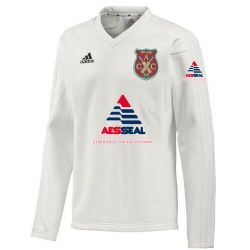 Apperknowle Cricket Club adidas Cricket L/S Sweater Snr