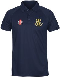 Woodhouse Grange CC CC GN Navy Matrix Polo Shirt  Snr