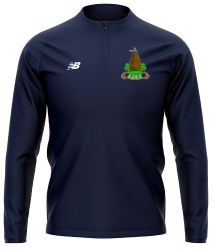 East Sutton Cricket Club New Balance 1/4 Zip Mid Layer Navy  Jnr